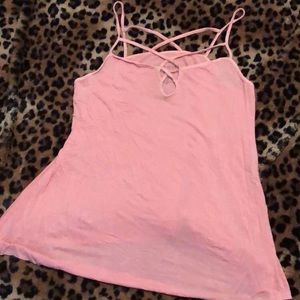 American Eagle Soft N Sexy Pink Caged Tank